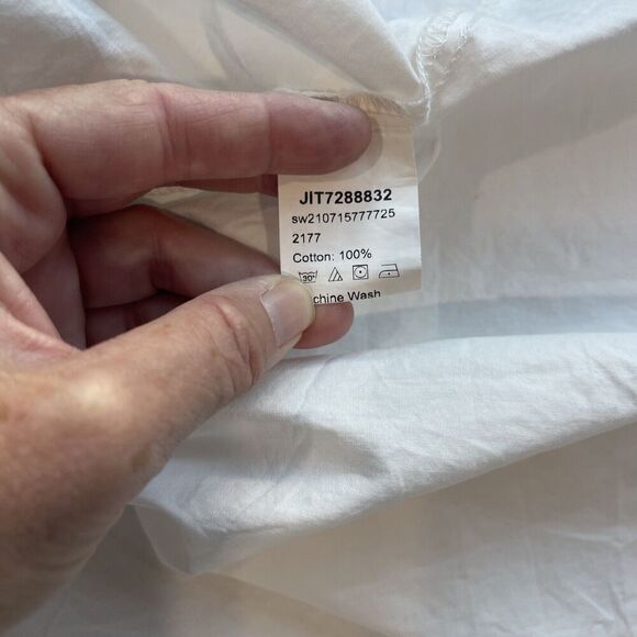 White Prairie Mennonite Amish Dress Size M Cottage Core Handmaid Smock Modest - Picture 14 of 14